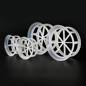 Height Equivalent to a Theoretical Plate (HETP) of Plastic Cascade Ring Packings
